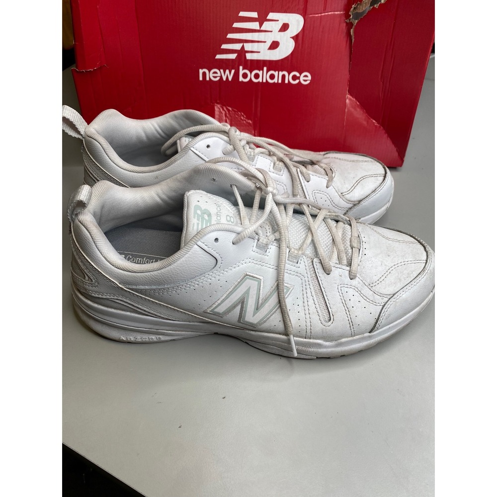 New Balance 608v5 Mens 11.5 White Leather Training Sneakers MX608AW5